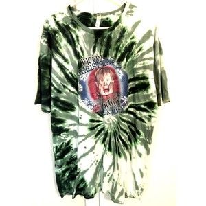 Merry Christmas Ya Filthy Animal Tie Dye Home Alone Shirt 2XL, Green / White